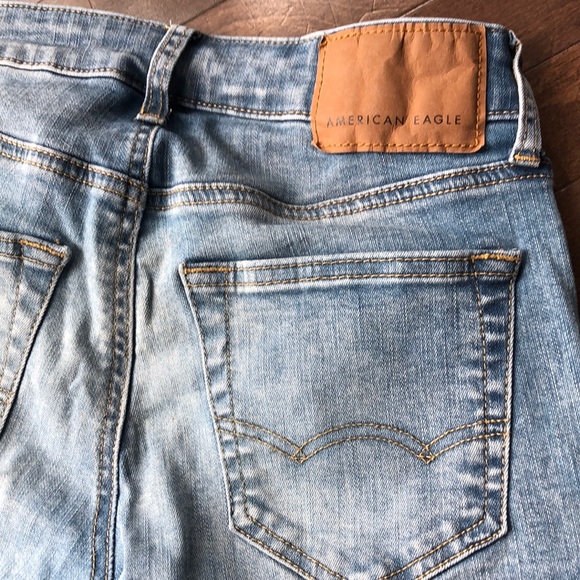 American Eagle Outfitters Light Wash Next Level Flex Skinny Jegging Jeans Sz 26 - Picture 13 of 14